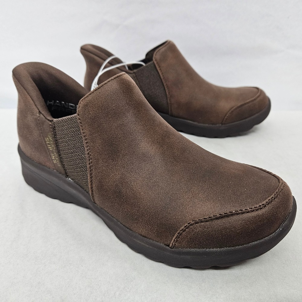 Skechers Lovely‎ Vibe Autumn Leaves Slip-ins 158958 Dark Brown Women's Size 6